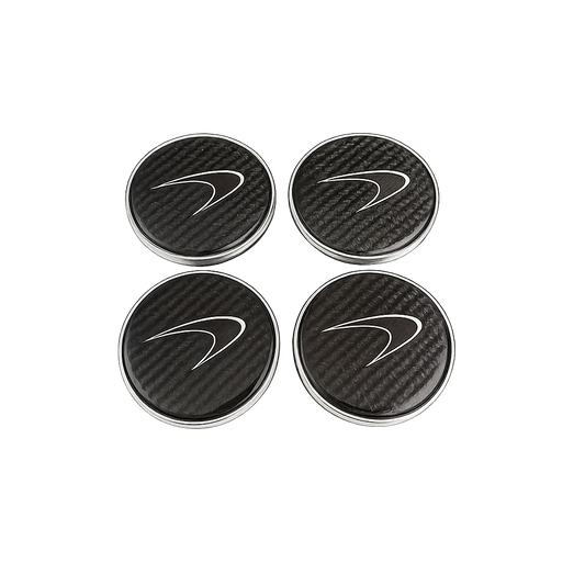 Carbon Fiber Wheel Center Caps (Set of 4) – For McLaren 540C / 570S / 570GT / 600LT / 675LT (13B0997CP, 13B0998CP)